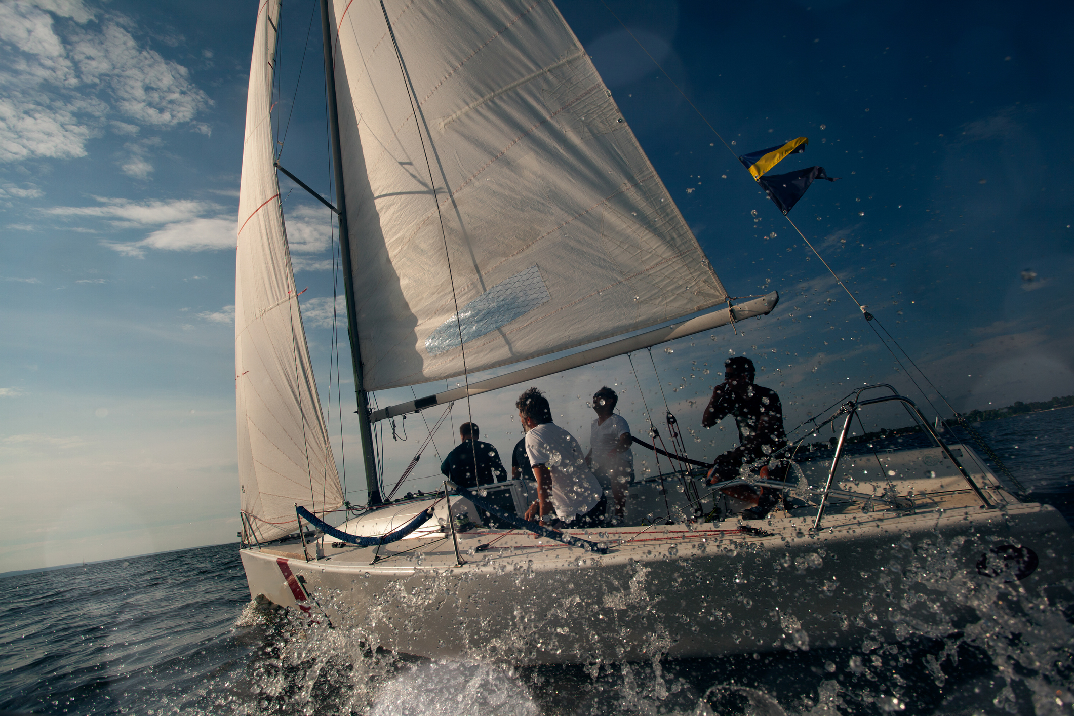 Yachting. Sailing regatta.